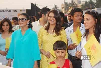 celebs at shiksha's walkathon