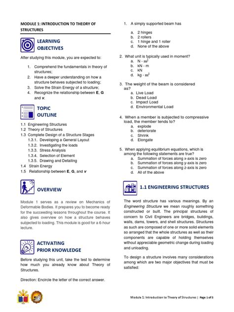 Structures Module 1 的图像结果