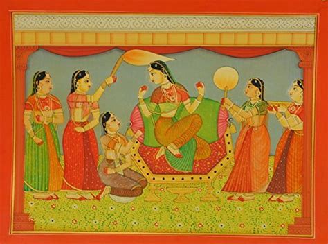 Mandi Miniature Art on Paper-Boondi Painting shringar : Amazon.in: Home ...