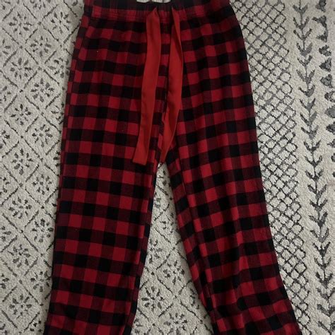 Small red checkers PJs Great Condition only worn a... - Depop