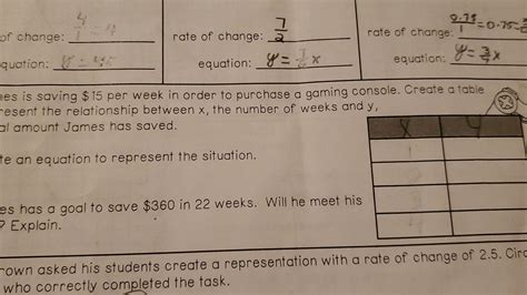 Solved quation: rate of change: 27 rate of change: equation: | Chegg.com