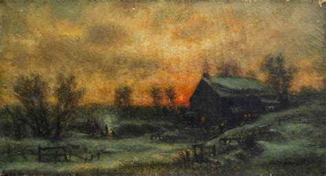 Charles Henry Miller - Sunrise on The Farm by 19th century Artist C.H. Miller For Sale at ...