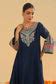 Mehrish - Dark Blue Short Kalidaar Chauga with Salwar