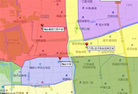 2022仪征城区小学施教区示意图- 扬州本地宝