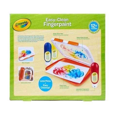 Crayola Easy Clean Finger Paint Kit — Toycra