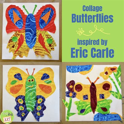 How to Make a Collage Butterfly Inspired by Eric Carle • TeachKidsArt