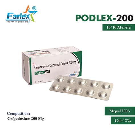 PODLEX-200 TABLETS Farlex Pharmaceuticals Private Limited