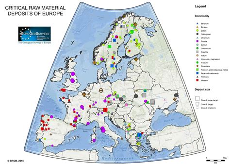 New map of critical Raw Materials in Europe - EuroGeoSurveys