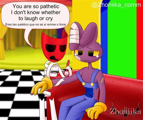 Evil Gangle x Evil Jax by OSonicaTheHedgehogO on DeviantArt