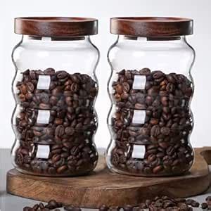 Buy UMAI Borosilicate Glass Jar with Bamboo Lid | Kitchen Organizer ...