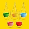 Kraft Seeds by 10CLUB Euro Hanging Planters - 5 Pcs (7 Inch, Multicolor ...