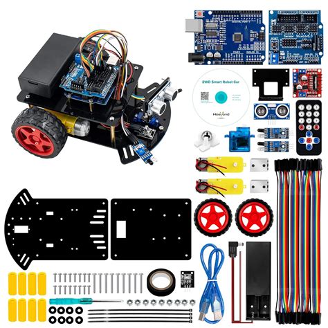 Hosyond Smart Robot Car Kit,2WD Remote Control Car Compatible with ...