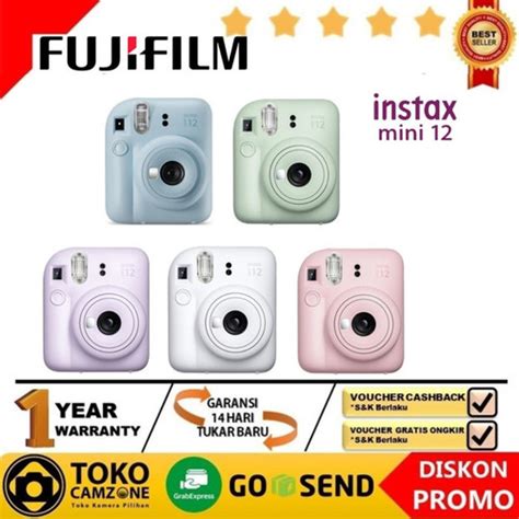 Jual Fujifilm Instax Mini 12 Instant Film Camera Instax Mini12 - Clay ...