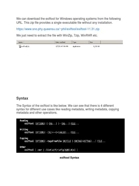 Image result for Exiftool Examples