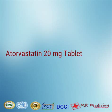 Atorvastatin 20 mg Tablet For PCD Franchise