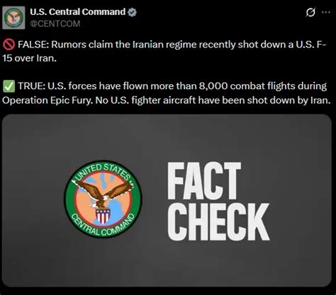 Iran shoots down 'enemy' F-15 jet near Hormuz? CENTCOM says...