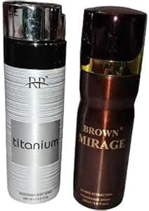 Buy PasCom Titanium Deodorant Body Spray & Ramco Brown Mirage Deodorant ...