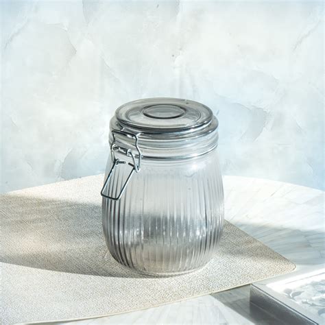 Airtight Mason Jar, Grey | RCasa – RCasa SLS Retail Supermart Pvt. Ltd.