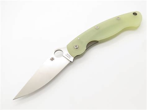 Spyderco USA C36GM4P Military Jade G10 M4 Steel Blade Folding Pocket ...