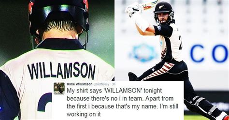 Kane Williamson Reply To Wrong Spelling On Shirt