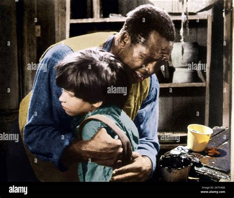 Archie Moore & Eddie Hodges Film The Adventures Of Huckleberry Finn ...