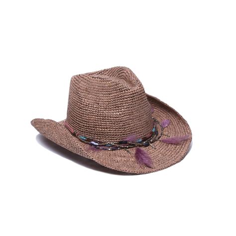 Buy ale by Alessandra Women's Arabella Raffia Cowboy Hat with Rated UPF ...