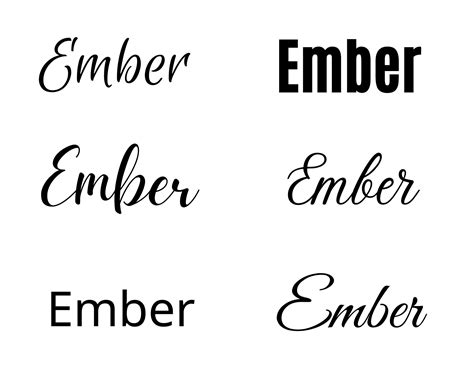 Ember Svg Ember Baby Name Svg Ember Wedding Name Svg - Etsy Canada