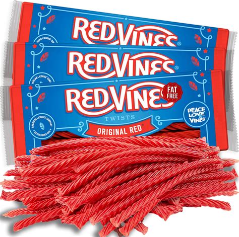 Amazon.com : RedVines Red Licorice Bulk, 3 Pack, Original Red Licorice ...