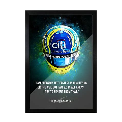 Fernando Alonso Helmet Art Frame – Frameo Store