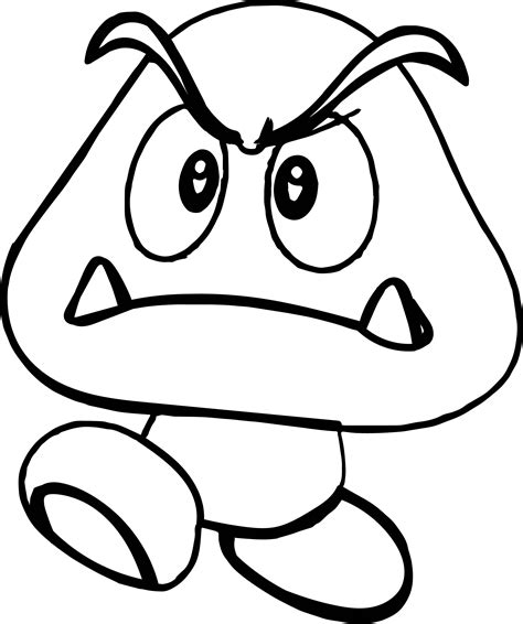Super Mario Printable Coloring Page