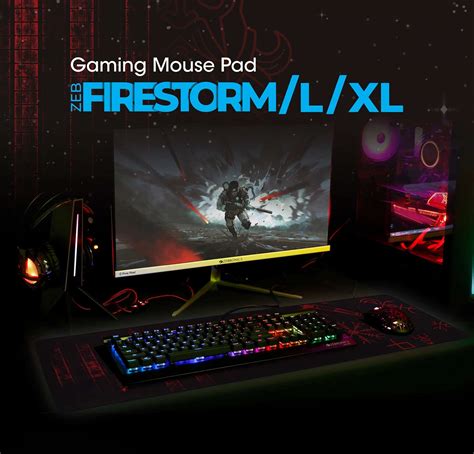 Zebronics Firestorm gaming mouse pad L Best Price in India on ...