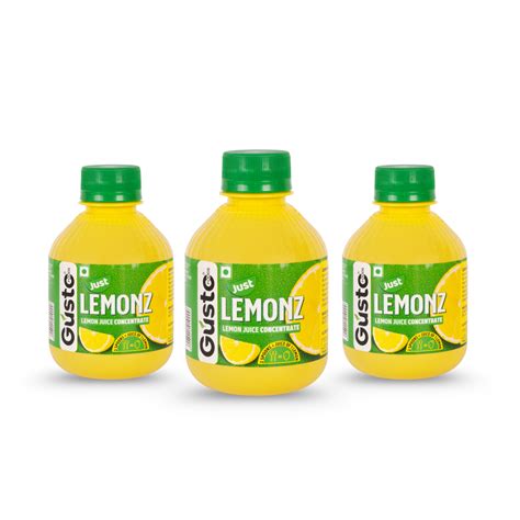 Buy Gusto Lemon Juice Concentrate | Lemon Juice for Home Use – Gusto Foods