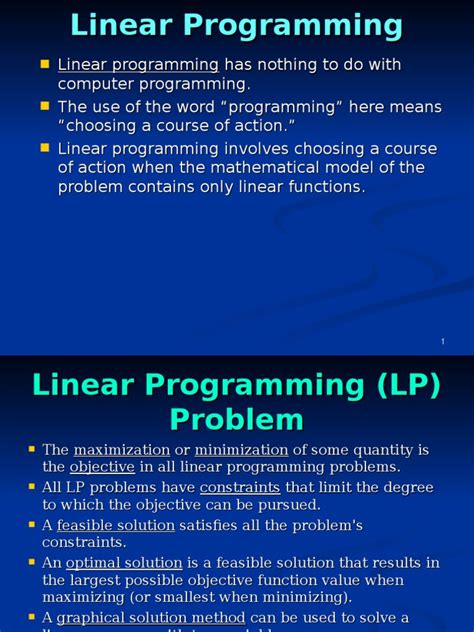 Introduction of Linear Programming 的图像结果