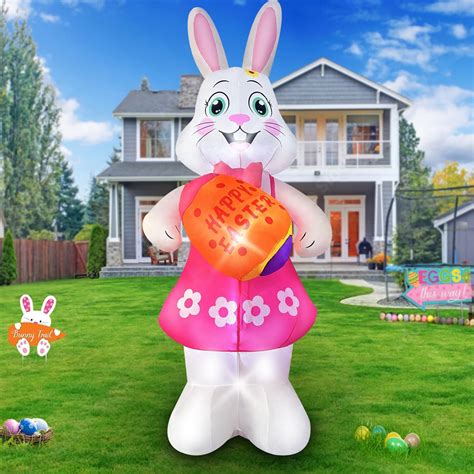 Amazon.com: Liliful 2 Pcs Giant Easter Inflatables PVC Decorations ...