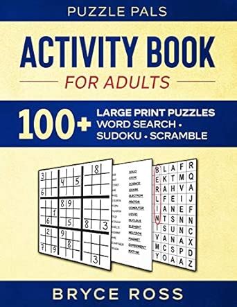 Activity Book For Adults : Ross, Bryce, Pals, Puzzle: Amazon.in: Books