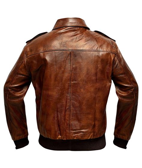 Men's USAF A2 Leather Flight Jacket - A2 Bomber Jacket Leather