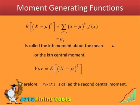 Image result for Moment Generating Functions Crash Course