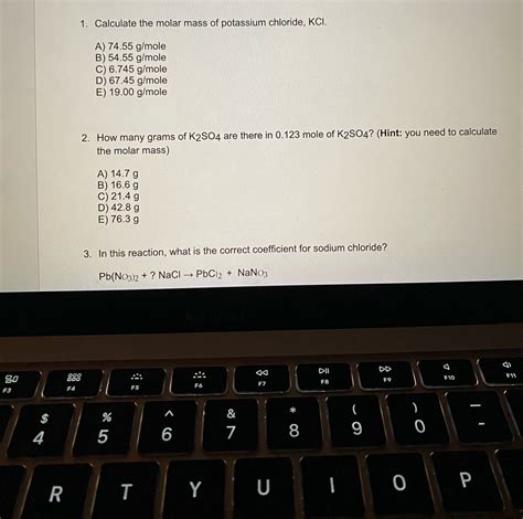 Answered: 2. How many grams of K2SO4 are there in… | bartleby