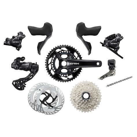 Shimano GRX RX825 Groupset - Di2 | 2x12-speed | with CS-R8101 Cassette ...