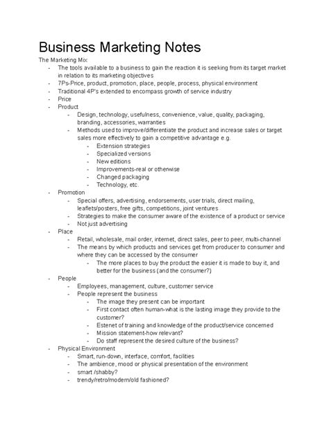 Business Marketing Notes - Extension strategies - Specialized versions ...