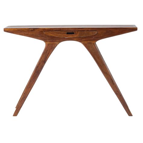 Vritta Solid Wood Writing Table (Teak) – DZYN Furnitures