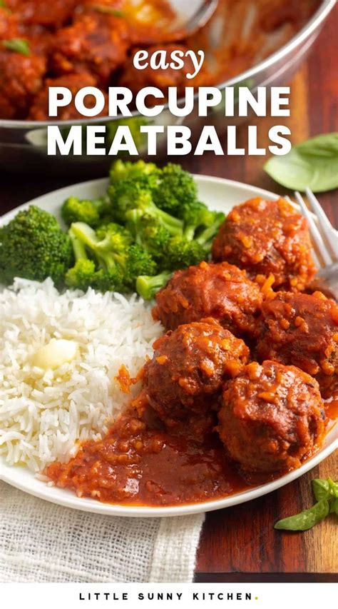 Porcupine Meatballs are an easy and flavorful meal made with ground ...