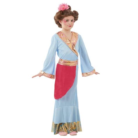 Buy Fun Shack Geisha Costume Kids Japanese Movie Character Fancy Dress ...