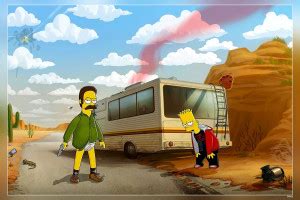 The Simpsons Breaking Bad Humor Ned Flanders Matte Finish Poster Paper ...