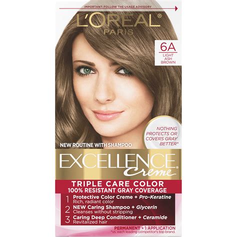 Medium Ash Brown Hair Color Loreal