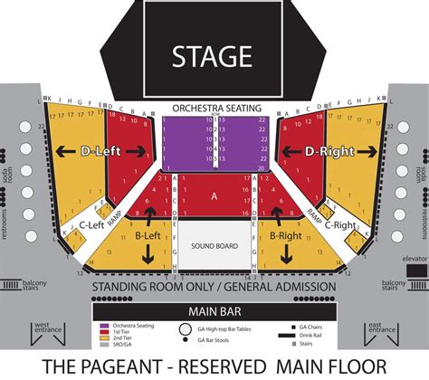 Seating Chart | The Pageant | St. Louis, Missouri