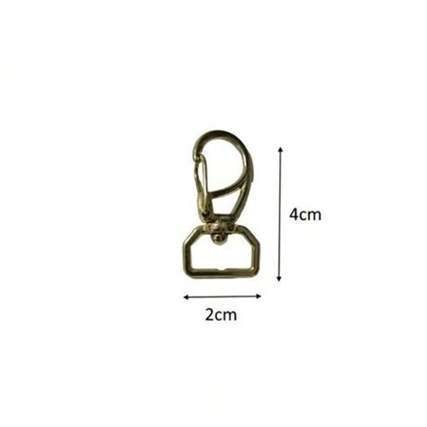 Mosquetão 20mm Dourado e Grafite Fecho Bolsas Alças chaveiros kit 50 ...