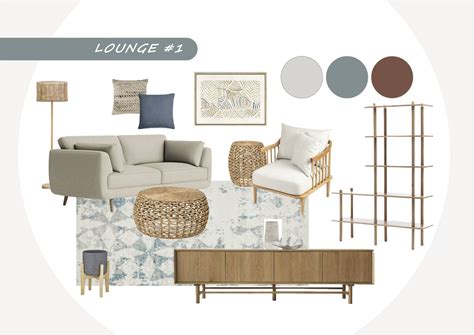 Coastal Furniture Scheme - Lounge Room #1 — Outline Interiors