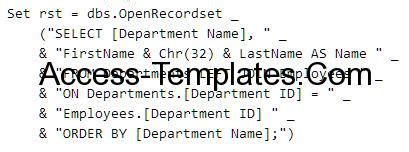 Image result for MS Access SQL