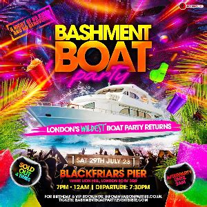 See Tickets - BASHMENT BOAT PARTY - SUMMER BOAT PARTY Tickets and Dates